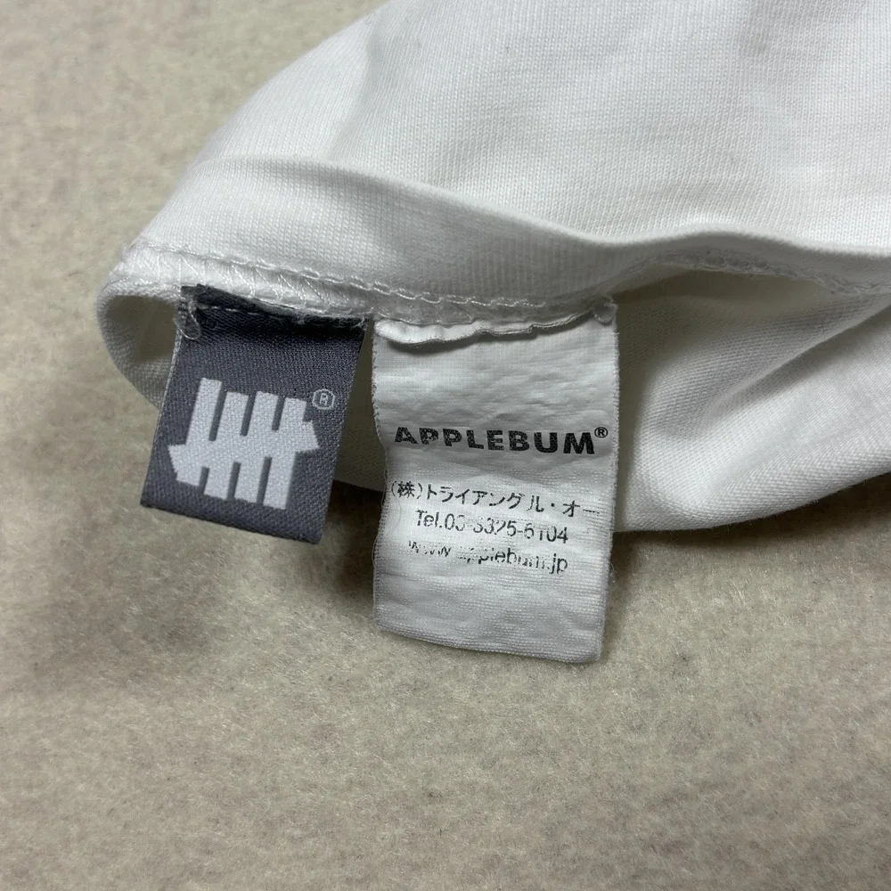 Applebum X Undefeated Shirt Mens XL White‎ Sunset Tally Graphic Tee Streetwear